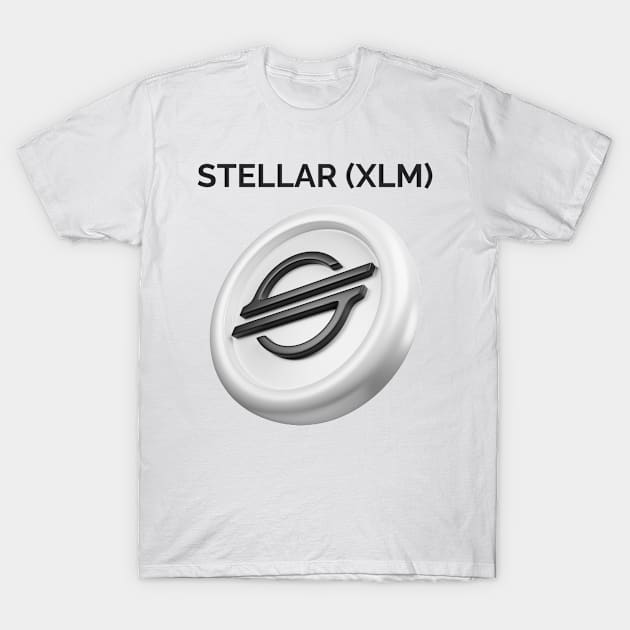 STELLAR (XLM) cryptocurrency T-Shirt by YousifAzeez